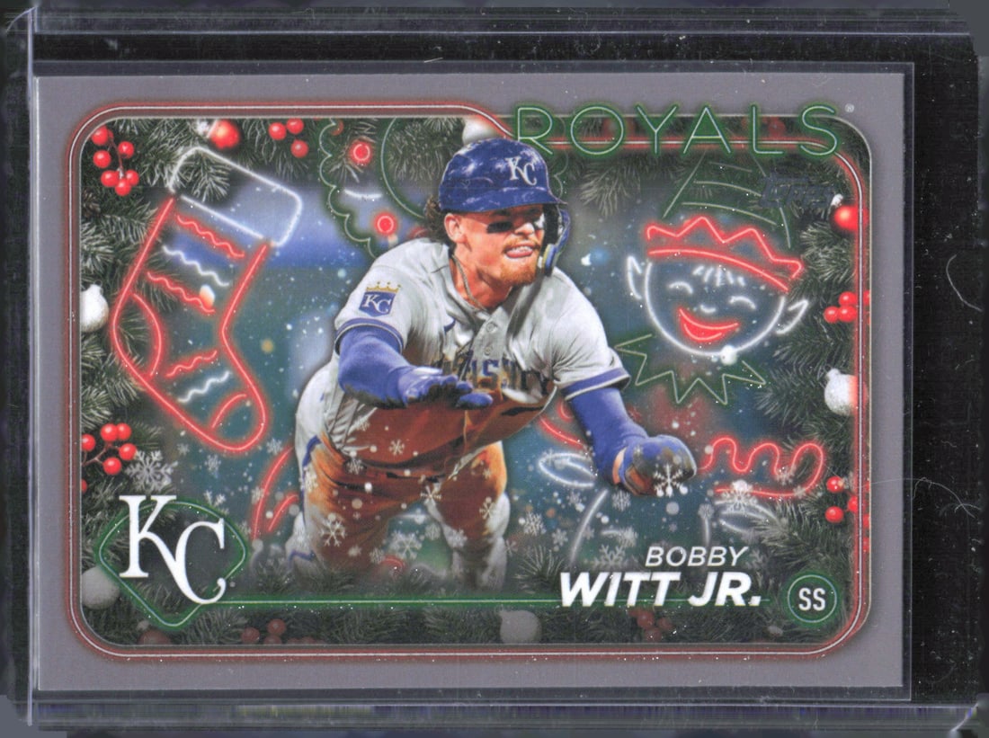 2024 Topps Holiday #H111b Bobby Witt Jr. Silver Glitter (1 of 2)