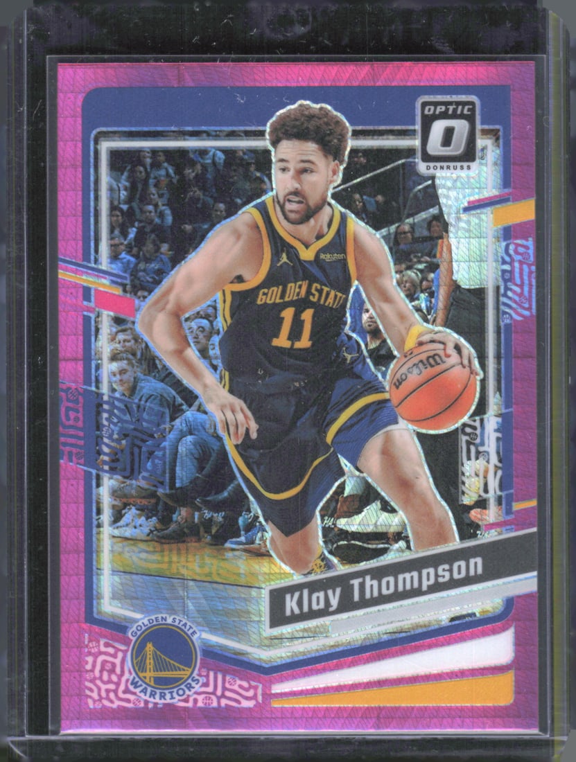 2023-24 Donruss Optic #189 Klay Thompson Hyper Pink (1 of 2)