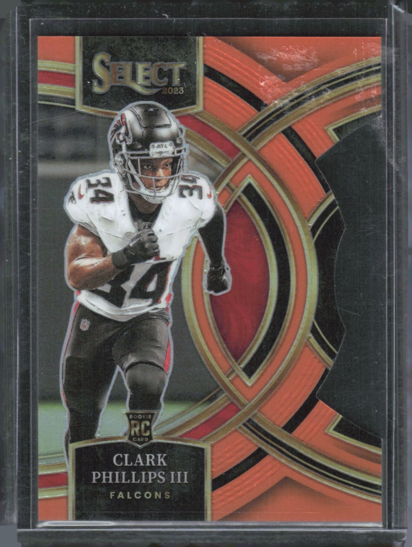 2023 Panini Select #109 Clark Phillips III Orange Prizms Die Cuts #/399 (1 of 2)