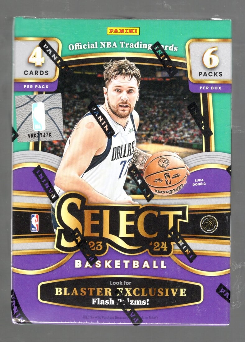 2023-24 Panini Select Basketball Blaster Box - Victor Wembanyama, Flash Prizms, Numbered Cards (1 of 1)