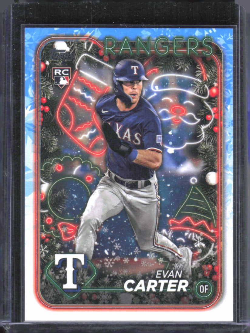 2024 Topps Holiday #H141 Evan Carter Rookie Card: 2024 Topps Holiday #H141 Evan Carter Rookie Card
