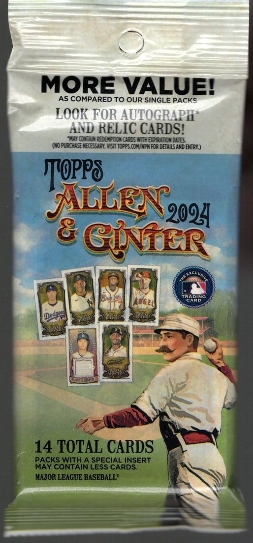 2024 Topps Allen & Ginter Baseball Hanger Value Pack (1 of 1)