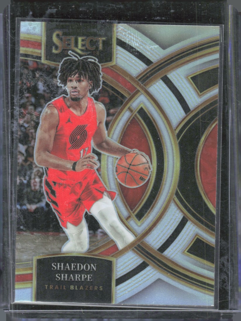 2023-24 Panini Select #186 Shaedon Sharpe Silver Prizm Premier Level (1 of 2)