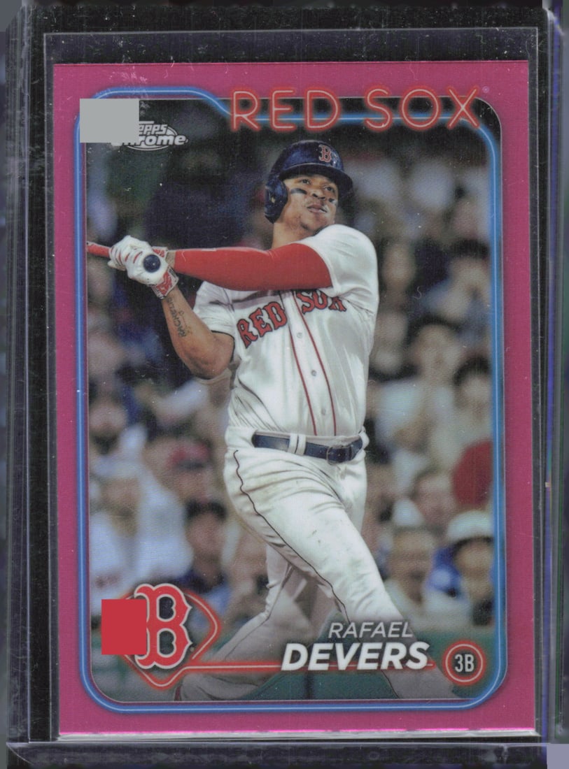 2024 Topps Chrome #93 Rafael Devers Pink Refractors (1 of 2)