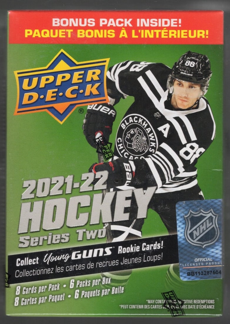 2021-22 Upper Deck Series 2 Hockey Blaster Box (1 of 1)