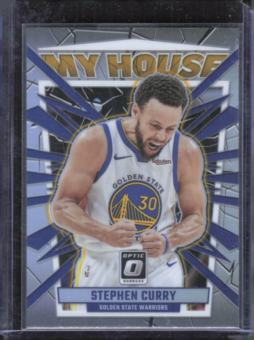 2023-24 Donruss Optic #17 Stephen Curry Silver Holo Prizm My House (1 of 2)