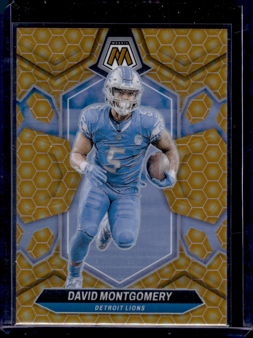 David Montgomery Honeycomb Prizm SSP Case Hit 2024 Panini Mosaic #72 (1 of 2)