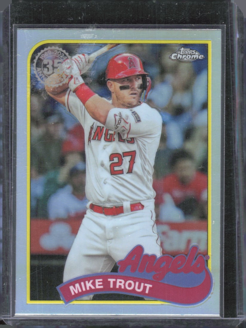2024 Topps Chrome #89CB-1 Mike Trout Refractor Topps Chrome 35th Anniversary (1 of 2)