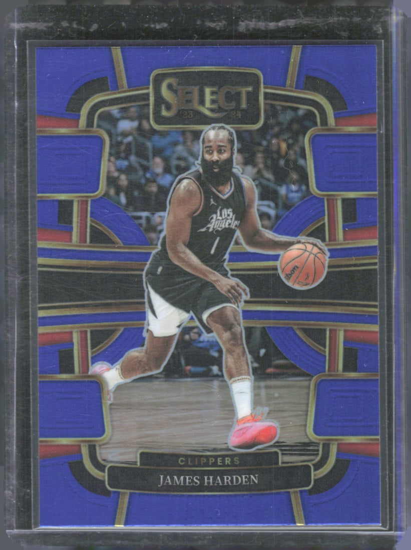 2023-24 Panini Select #64 James Harden Blue Prizm (1 of 2)