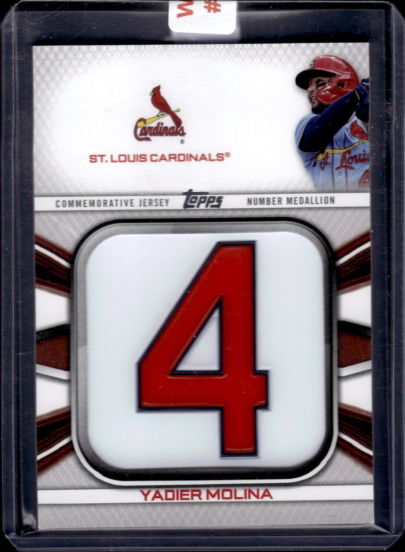 Yadier Molina Commemorative Jersey Medallion 2022 Topps #JNM-YM (1 of 2)