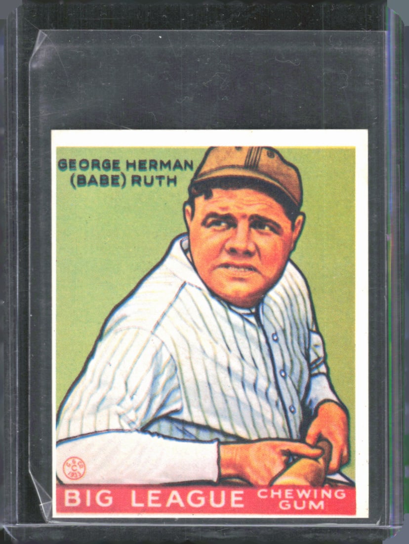 1983 Galasso 1933 Goudey Reprint #181 Babe Ruth: 1983 Galasso 1933 Goudey Reprint #181 Babe Ruth