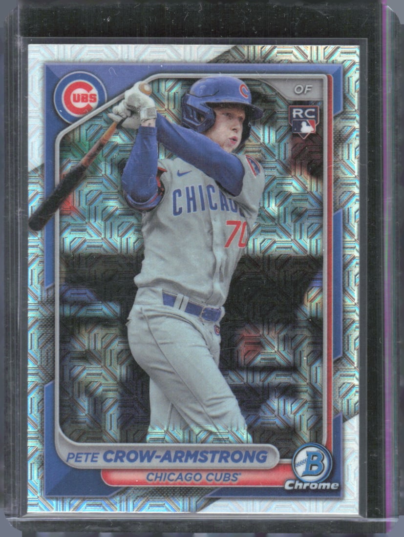 2024 Bowman #85 Pete Crow-Armstrong Rookie Card Mojo Refractors: 2024 Bowman #85 Pete Crow-Armstrong Rookie Card Mojo Refractors