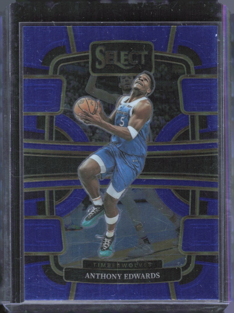 2023-24 Panini Select #37 Anthony Edwards Blue (Retail Base) (1 of 2)