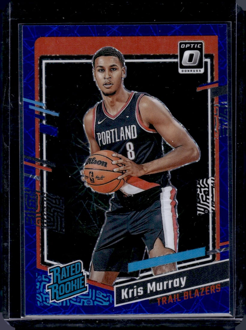 Kris Murray Blue Velocity Prizm RC 2023-24 Donruss Optic #213: Kris Murray Blue Velocity Prizm RC 2023-24 Donruss Optic #213