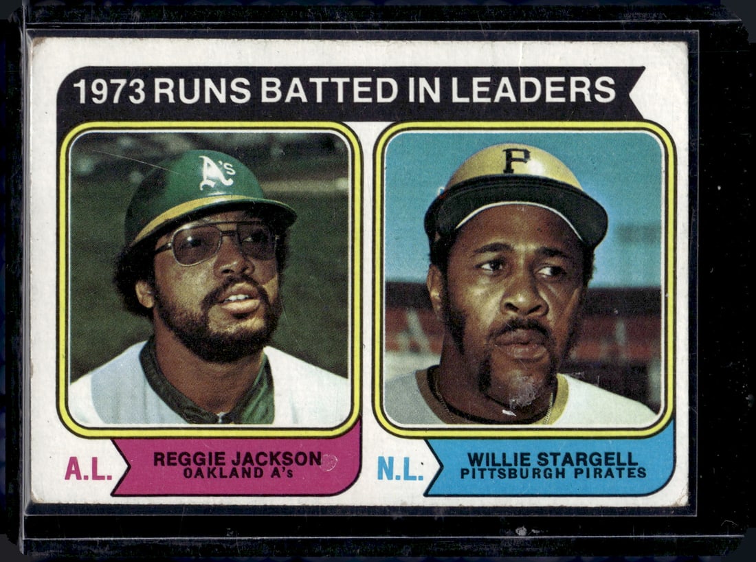 1973 RBI Leaders Reggie Jackson/Willie Stargell 1974 Topps #203 (1 of 1)