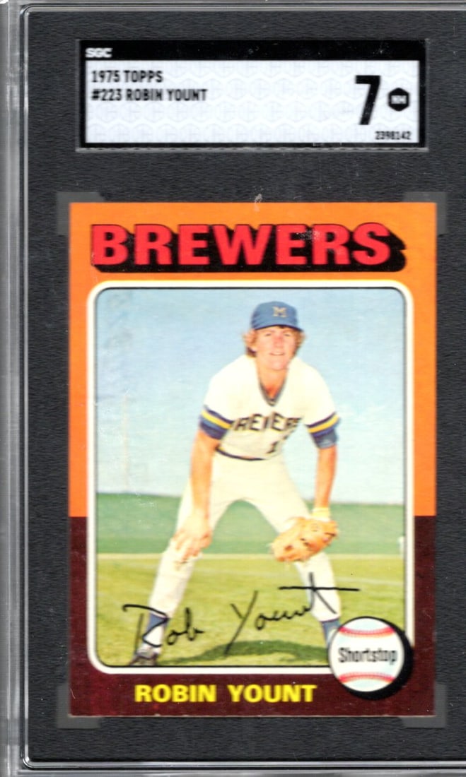 Robin Yount RC 1975 Topps #223 SGC 7 (1 of 2)