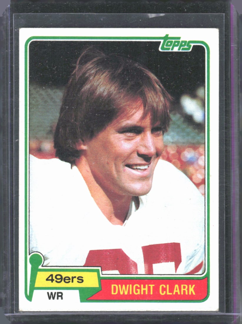1981 Topps #422 Dwight Clark Vintage Football Card (1 of 2)