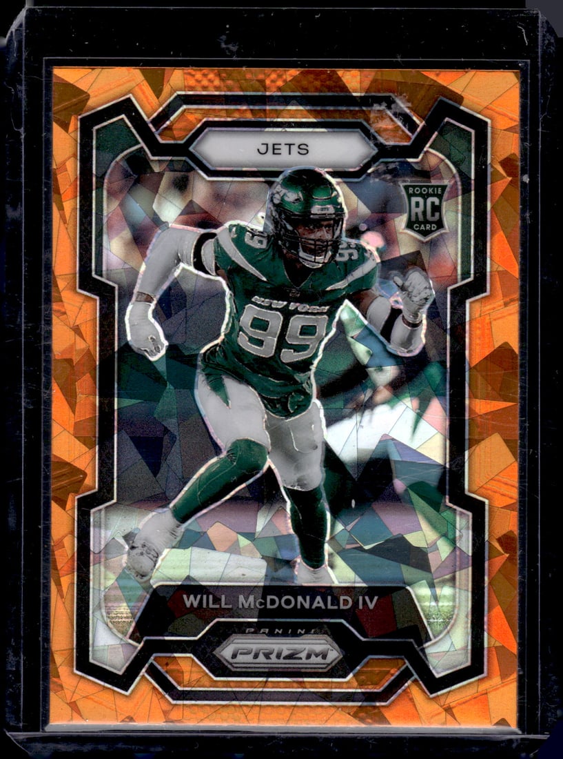 Will McDonald Orange Cracked Ice Prizm 2023 Panini Prizm #380 (1 of 2)