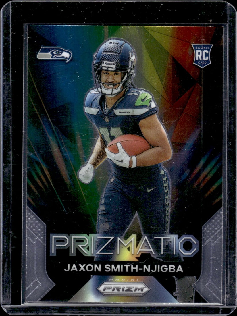 Jaxon Smith-Njigba Prizmatic RC 2023 Panini Prizm #1: Jaxon Smith-Njigba Prizmatic RC 2023 Panini Prizm #1