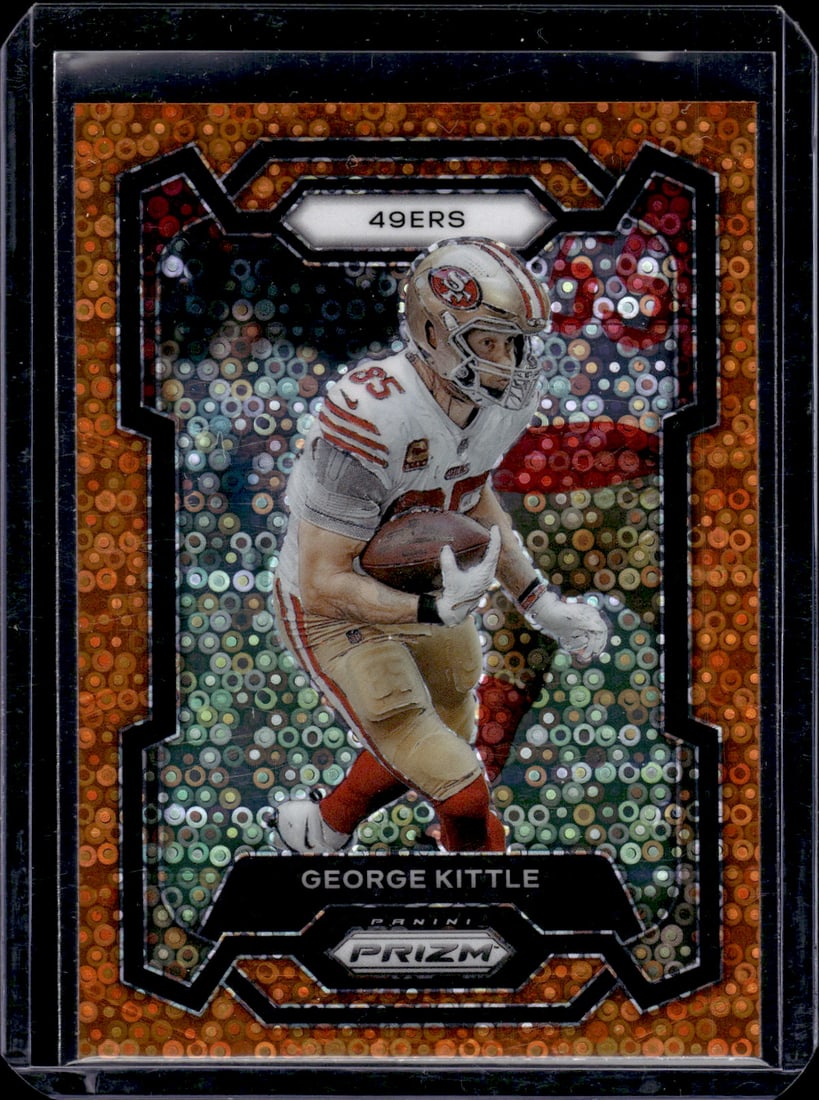 George Kittle Orange Disco Prizm 2023 Panini Prizm #271: George Kittle Orange Disco Prizm 2023 Panini Prizm #271