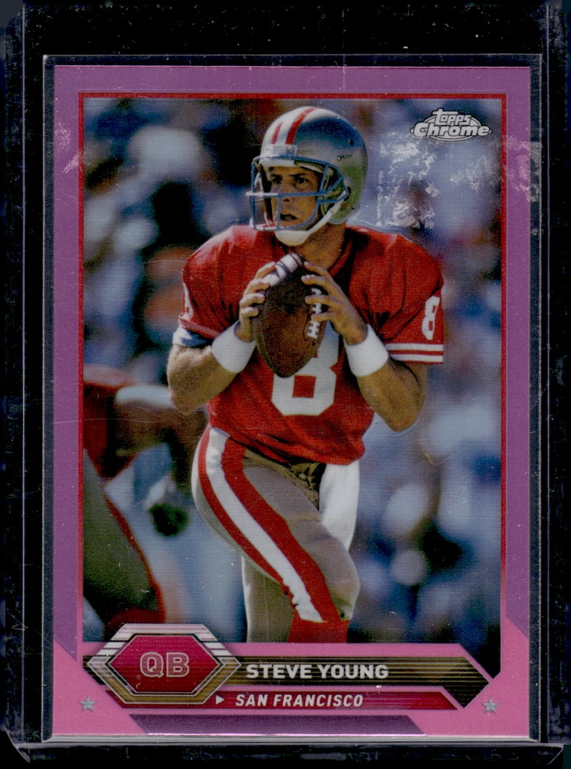Steve Young Topps Chrome Pink Refractor 2023 Topps Composite #49 (1 of 2)