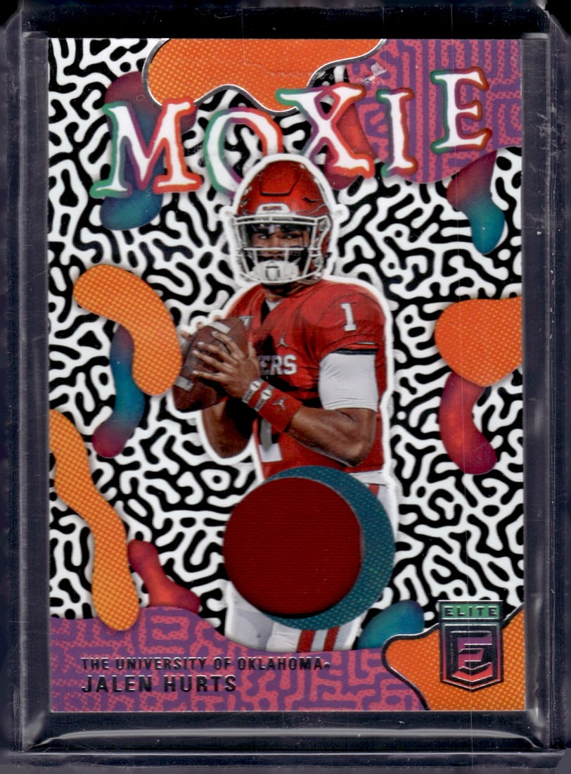 Jalen Hurts Moxie Patch 2023 Chronicles Donruss Elite Draft Picks #EM-JH: Jalen Hurts Moxie Patch 2023 Chronicles Donruss Elite Draft Picks #EM-JH