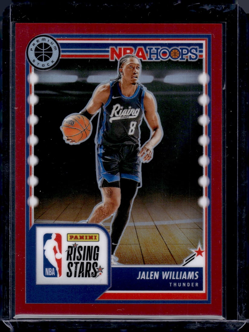 Jalen Williams Red Prizm /275 2023-24 Panini Premium Stock #290 (1 of 2)