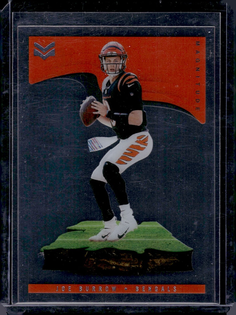 Joe Burrow Magnitude 2021 Panini Chornicles Stars & Stripes #MAG-23: Joe Burrow Magnitude 2021 Panini Chornicles Stars & Stripes #MAG-23
