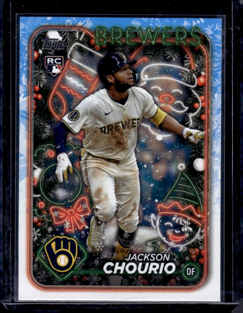Jackson Chourio RC 2024 Topps Holiday #H119: Jackson Chourio RC 2024 Topps Holiday #H119