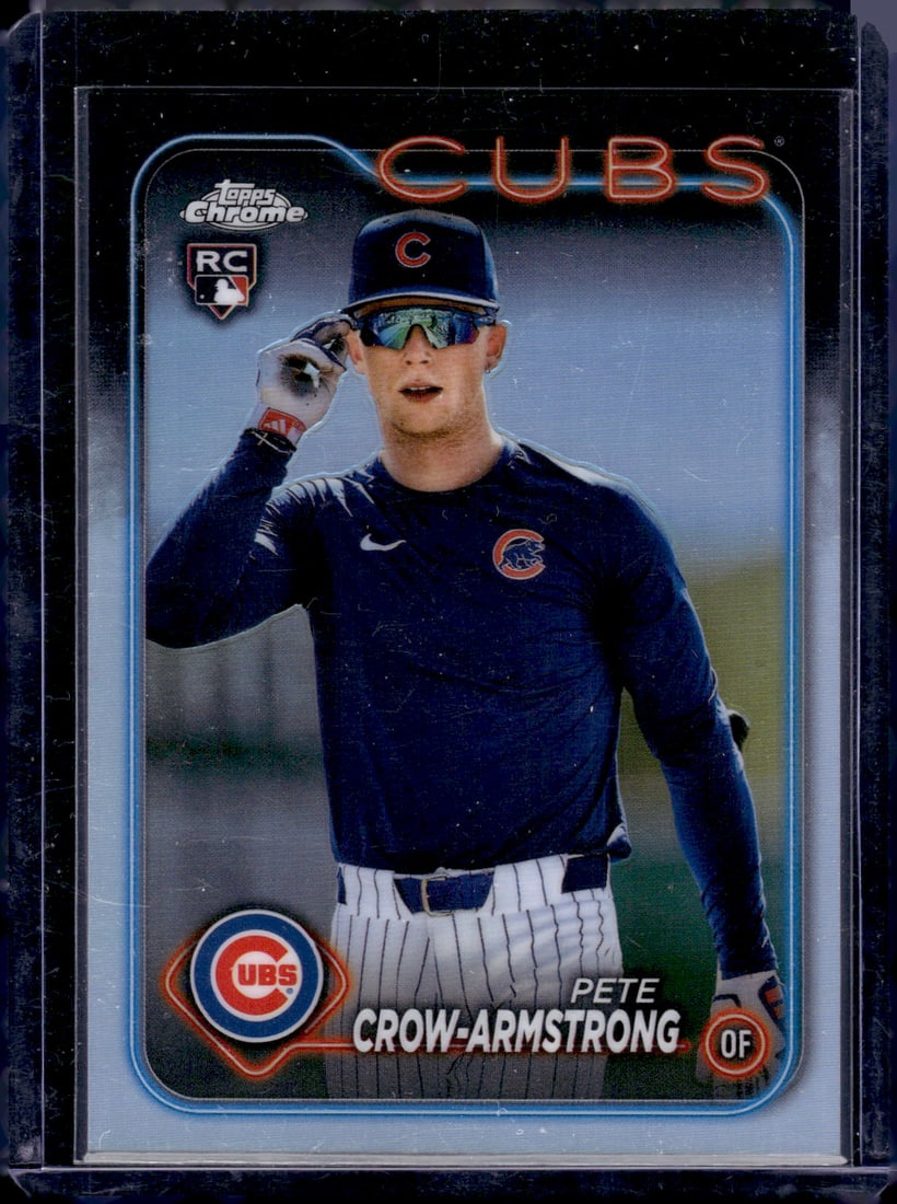 Pete Crow-Armstrong Image Variation Refractor RC SP 2024 Topps Chrome #16: Pete Crow-Armstrong Image Variation Refractor RC SP 2024 Topps Chrome #16