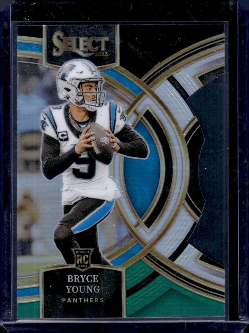 Bryce Young Black/Green Prizm Die Cut RC 2023 Panini Select #167: Bryce Young Black/Green Prizm Die Cut RC 2023 Panini Select #167