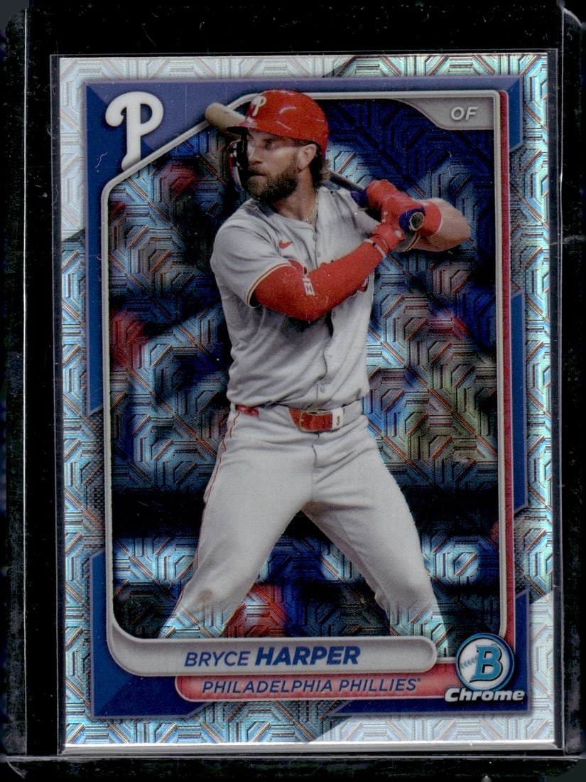 Bryce Harper Mega Box Mojo Refractor 2024 Bowman Chrome #40 (1 of 2)