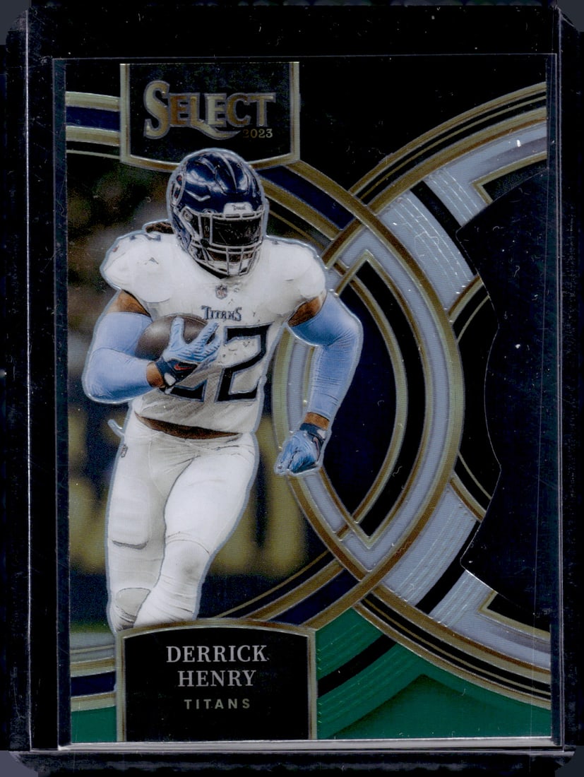 Derrick Henry Black/Green Prizm Die Cut 2023 Panini Select #156 (1 of 2)