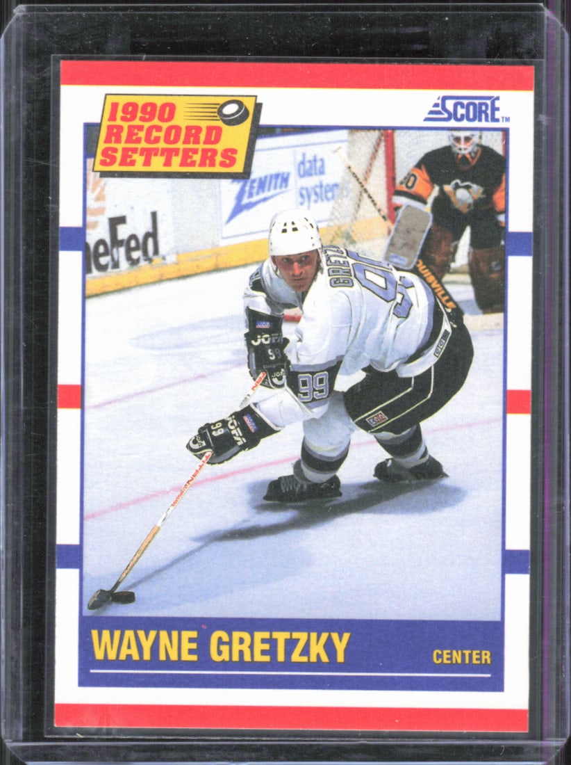 Wayne Gretzky 1990-91 Score Canadian #347 Vintage Hockey Card (1 of 2)