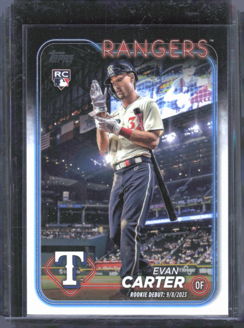 Evan Carter Rookie Card 2024 Topps Update #US58: Evan Carter Rookie Card 2024 Topps Update #US58