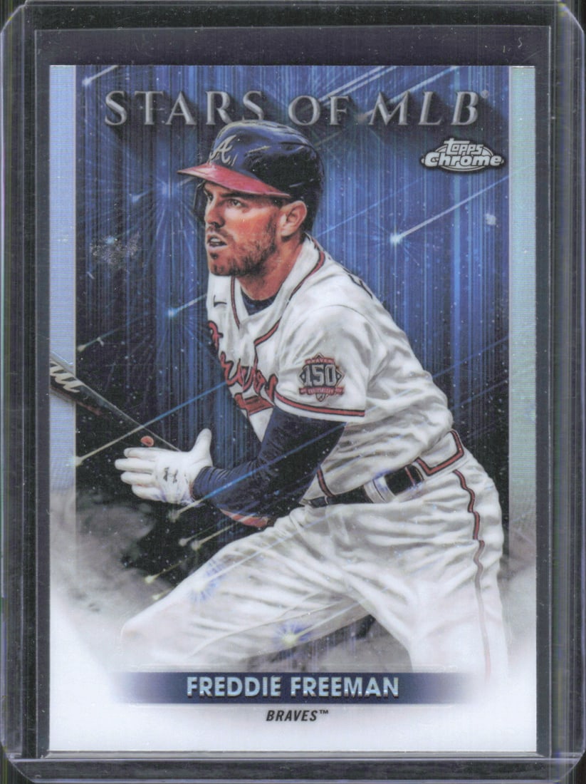 Freddie Freeman Refractor Stars of MLB Chrome 2022 Topps #SMLBC-3 (1 of 2)