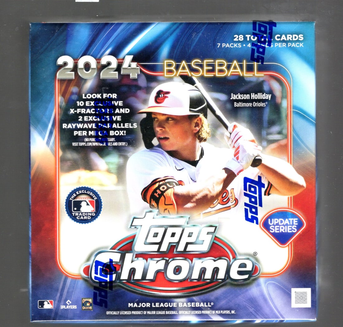 2024 Topps Chrome Update Series Baseball Monster Mega Box Paul Skenes