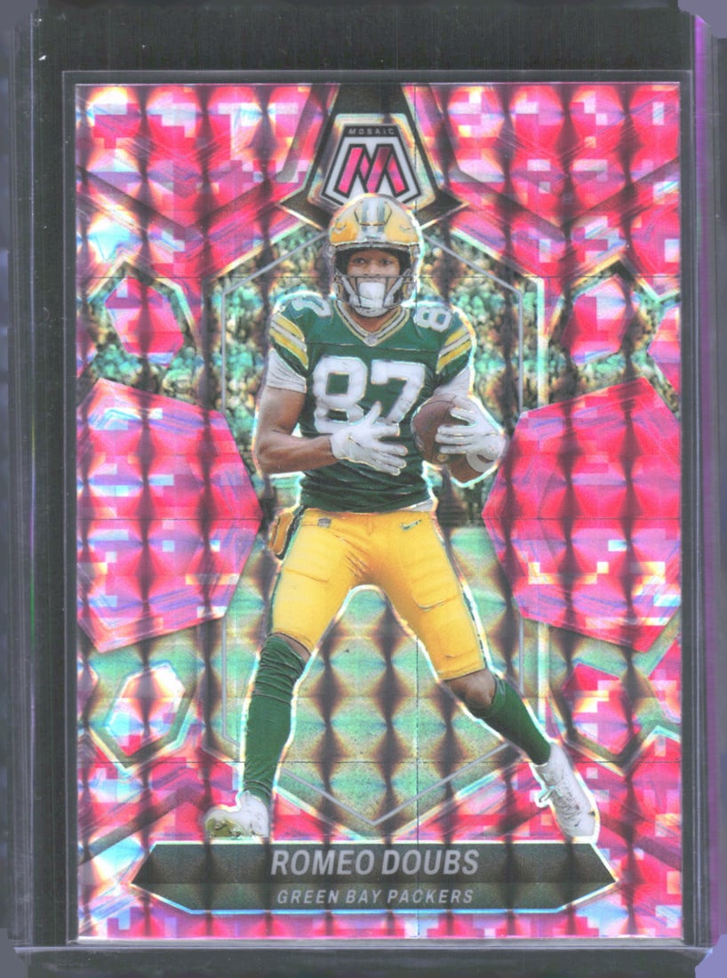 Romeo Doubs Mosaic Camo Pink 2024 Panini Mosaic #82: Romeo Doubs Mosaic Camo Pink 2024 Panini Mosaic #82