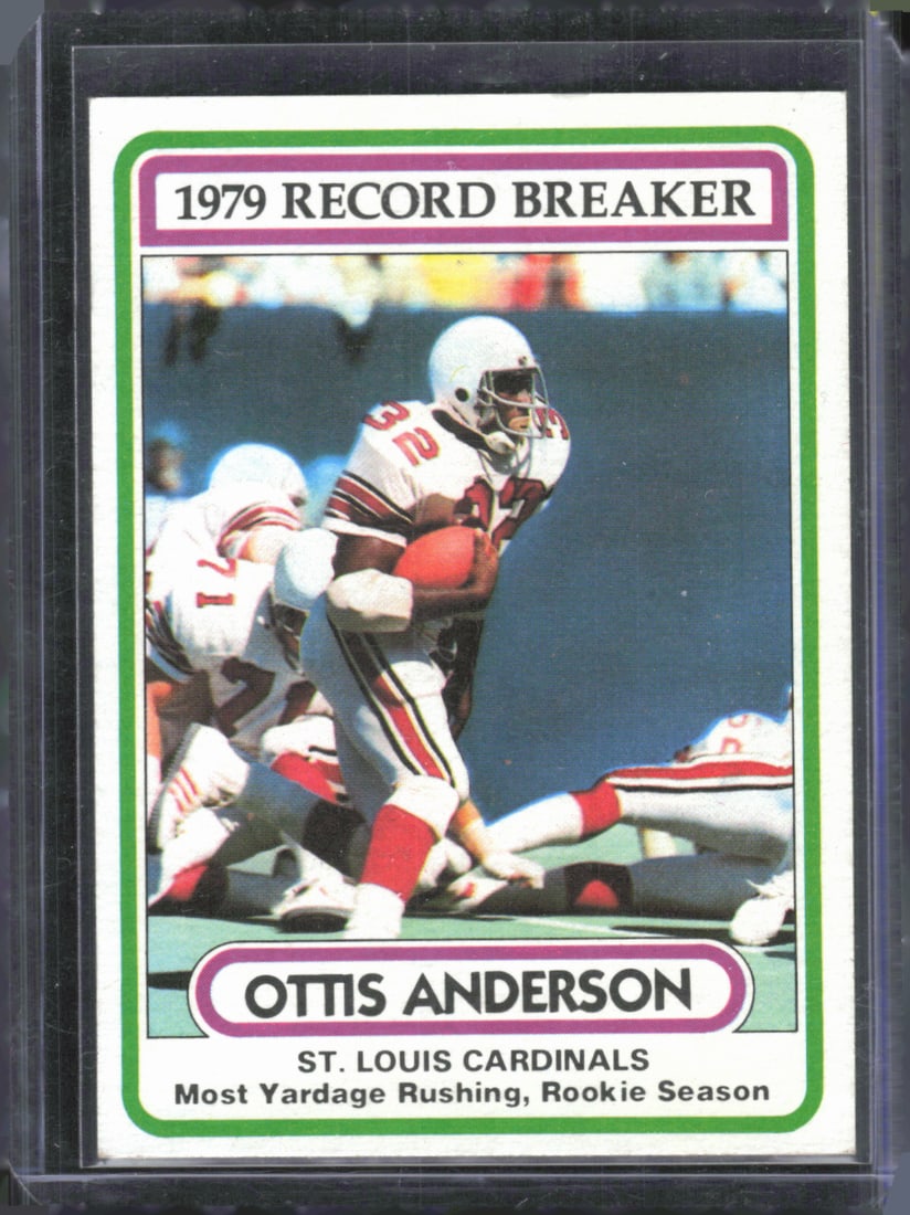 Ottis Anderson 1980 Topps #1 Vintage Football Card (1 of 2)
