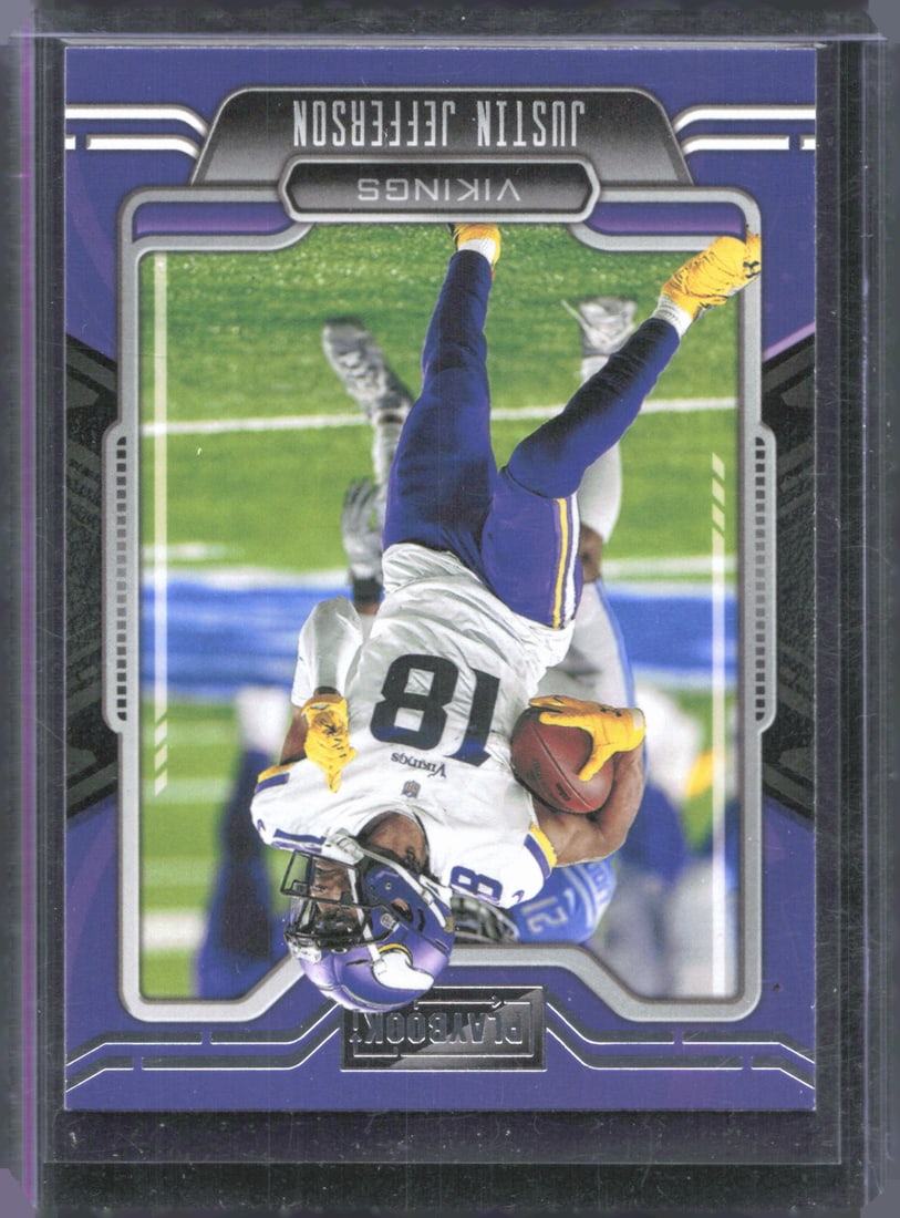Justin Jefferson 2021 Panini Playbook #56: Justin Jefferson 2021 Panini Playbook #56
