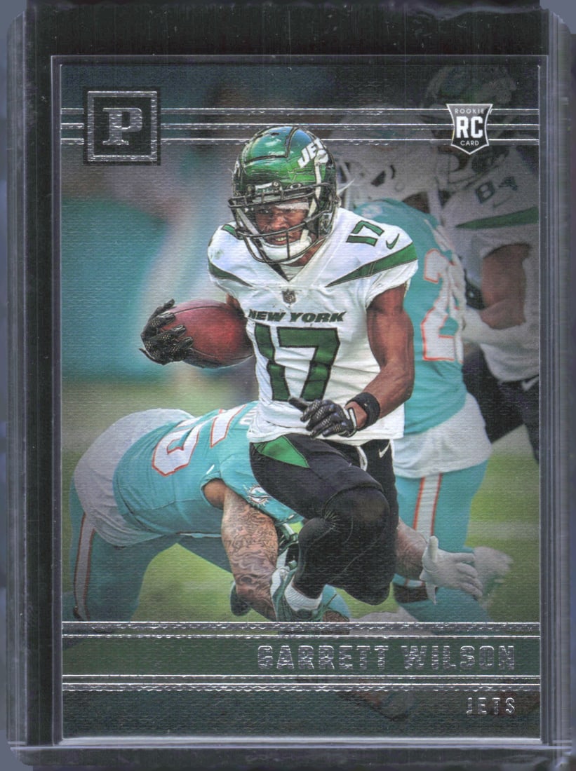 Garrett Wilson Rookie Card Panini 2022 Panini Chronicles #PA-7: Garrett Wilson Rookie Card Panini 2022 Panini Chronicles #PA-7