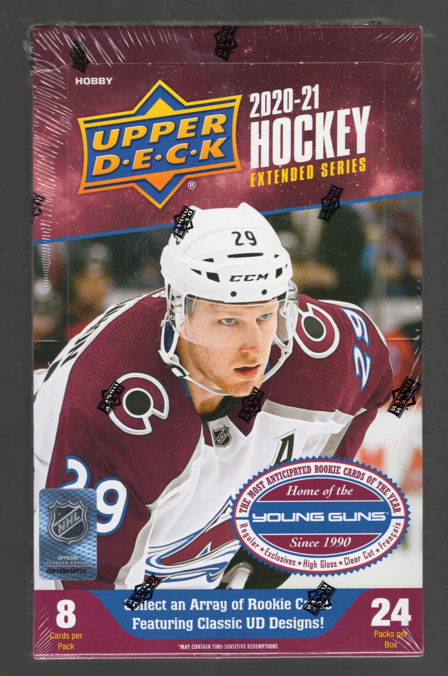 2020-21 Upper Deck Extended Series Hockey Hobby Box - Young Guns Rookies Cards (1 of 1)