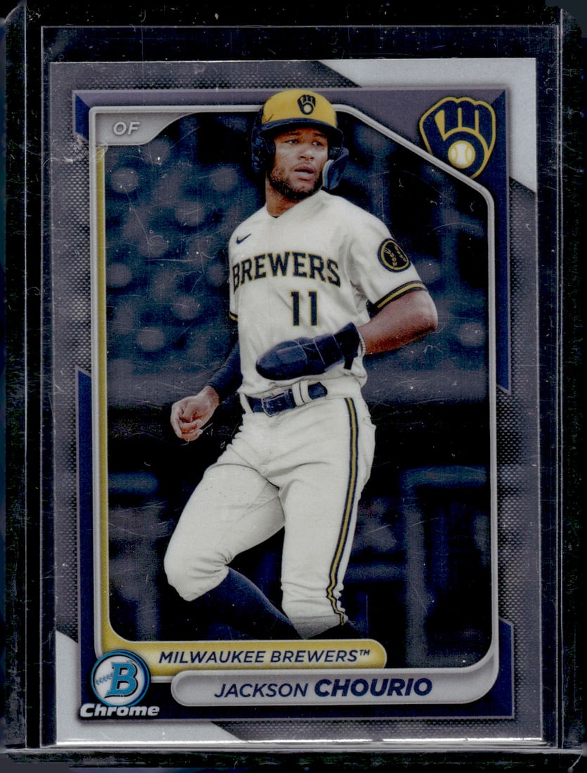 Jackson Chourio Bowman Chrome Prospects 2024 Bowman Chrome #BCP-140: Jackson Chourio Bowman Chrome Prospects 2024 Bowman Chrome #BCP-140
