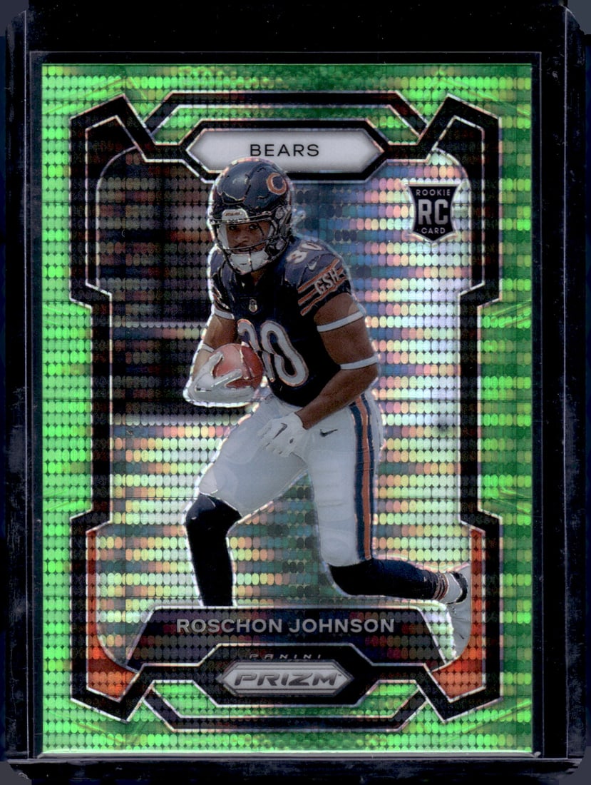 Roschon Johnson Neon Green Pulsar Prizm RC 2023 Panini Prizm #314: Roschon Johnson Neon Green Pulsar Prizm RC 2023 Panini Prizm #314