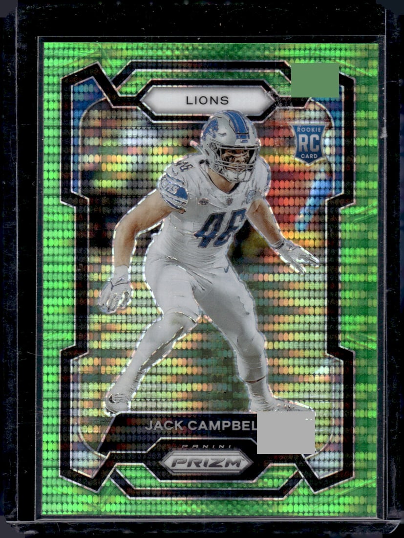 Jack Campbell Neon Green Pulsar Prizm RC 2023 Panini Prizm #330: Jack Campbell Neon Green Pulsar Prizm RC 2023 Panini Prizm #330