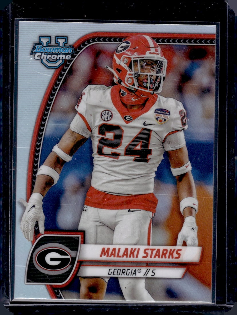 Malaki Starks Refractor 2024 Bowman U Chrome #125: Malaki Starks Refractor 2024 Bowman U Chrome #125