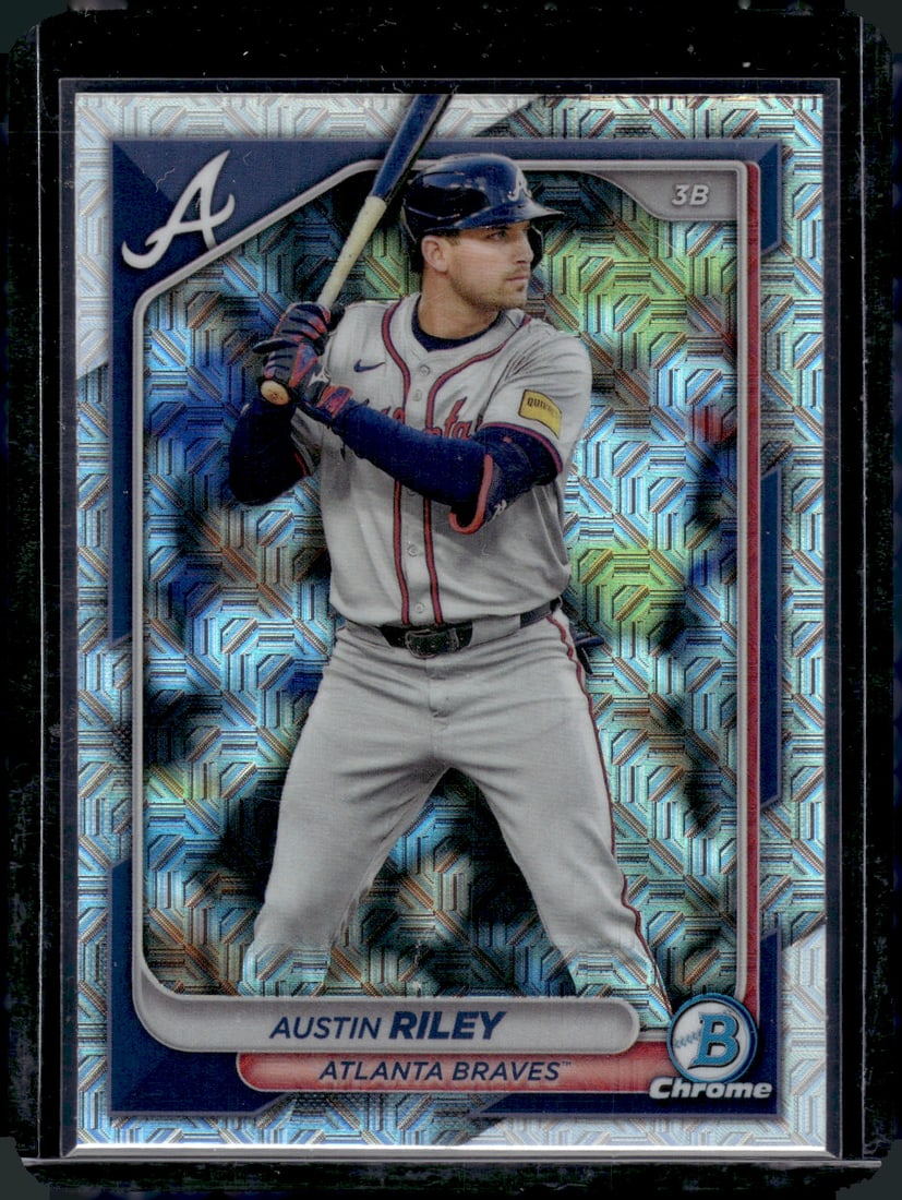 Austin Riley Mojo Refractor 2024 Bowman Chrome #28 (1 of 2)