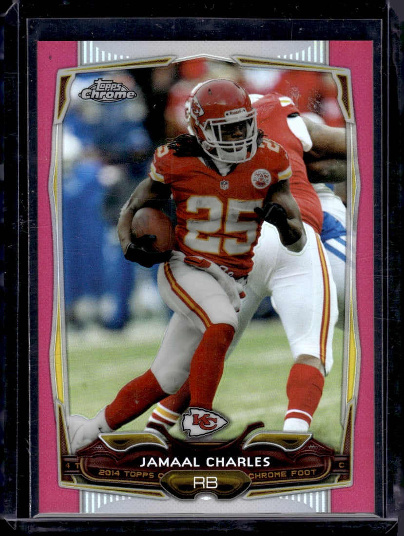 Jamaal Charles Pink Refractor /399 2014 Topps Chrome #72 (1 of 2)