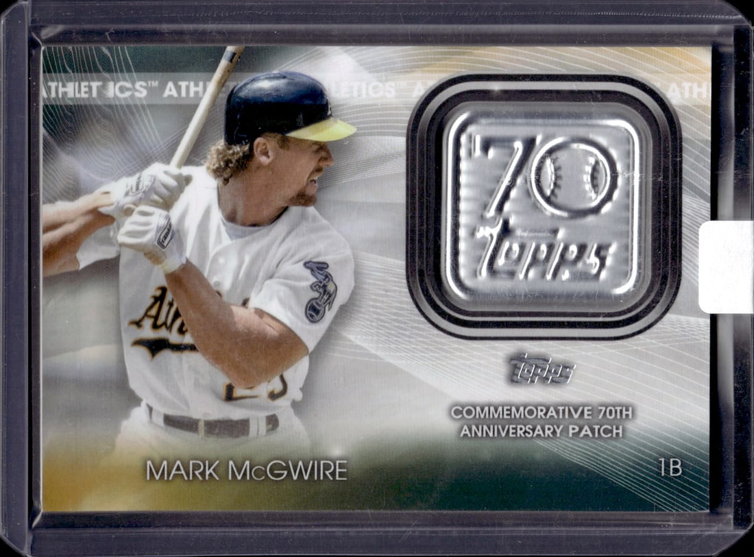 Mark McGwire Commemorative 70th Anniversary Patch 2021 Topps #T70P-MM (1 of 2)