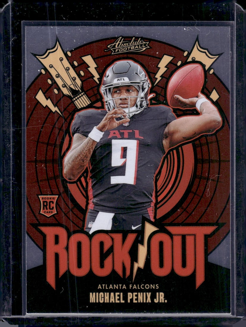 Michael Penix Jr. Rock Out RC 2024 Panini Absolute #RO-MPJ: Michael Penix Jr. Rock Out RC 2024 Panini Absolute #RO-MPJ